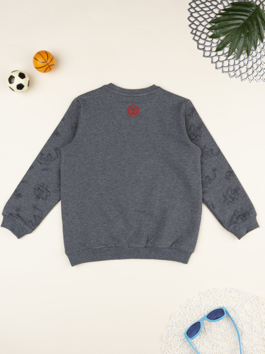 παιδική μπλούζα φούτερ γκρι spiderman για αγόρι - Prénatal
