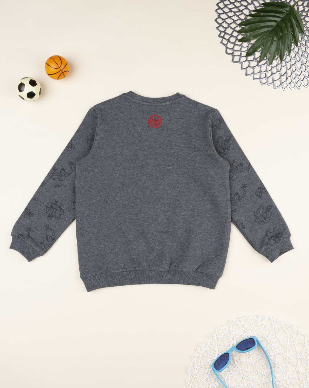 παιδική μπλούζα φούτερ γκρι spiderman για αγόρι - Prénatal