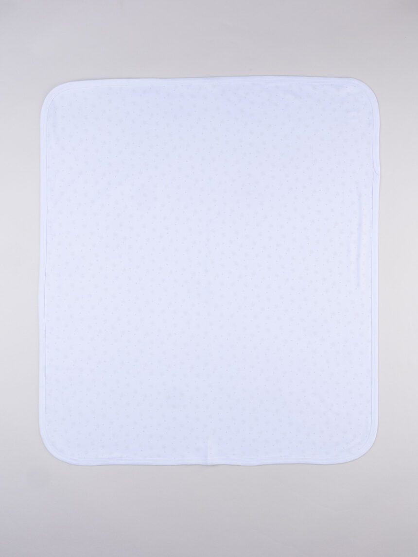 βρεφική κουβέρτα λευκή με λουλούδια για κορίτσι - Prénatal