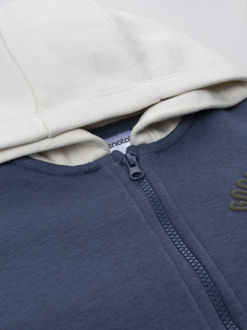 βρεφική ζακέτα φούτερ μπλε good player για αγόρι - Prénatal