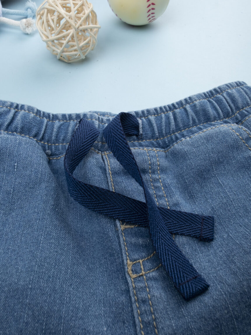 βρεφικό τζιν παντελόνι μπλε mickey για αγόρι - Prénatal