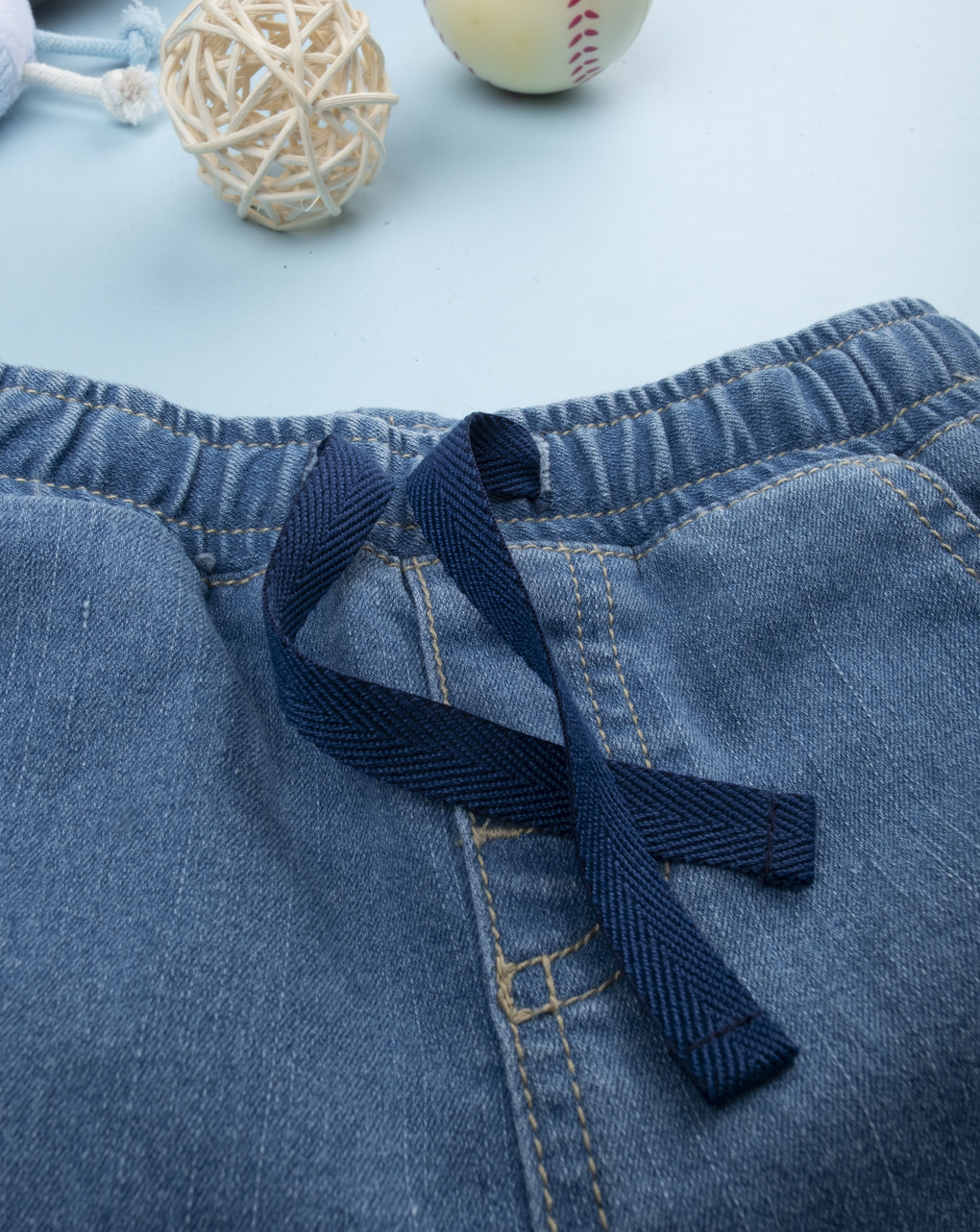 βρεφικό τζιν παντελόνι μπλε mickey για αγόρι - Prénatal