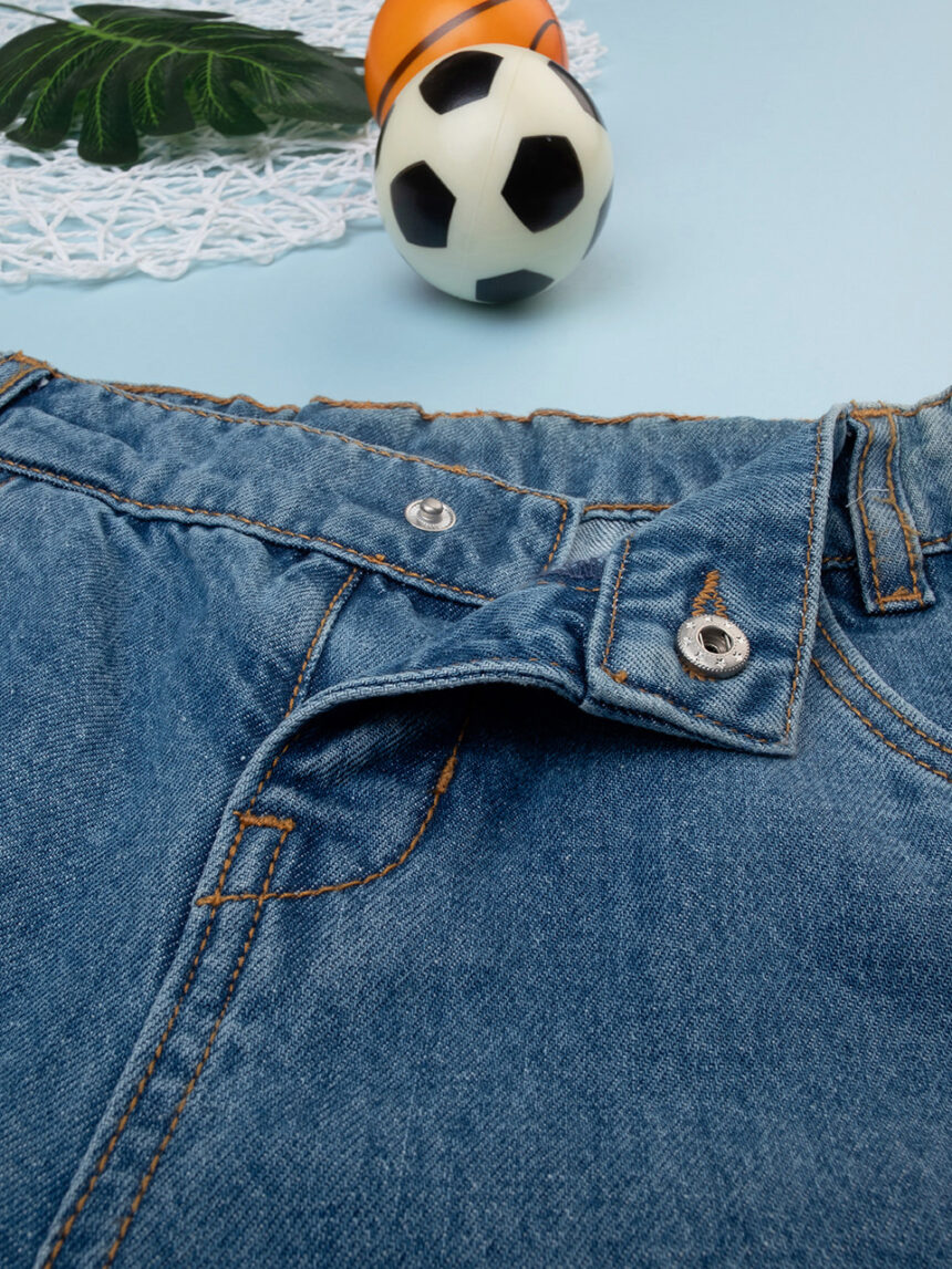 παιδικό τζιν παντελόνι μπλε για αγόρι - Prénatal