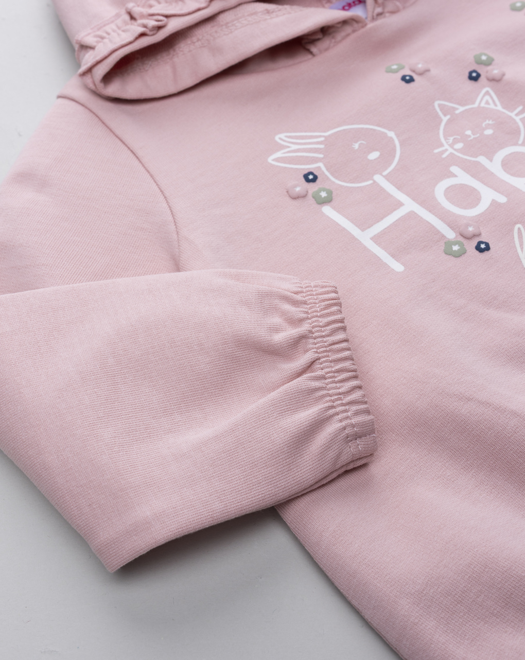 βρεφικό σετ φούτερ και φόρμα happy forever για κορίτσι - Prénatal