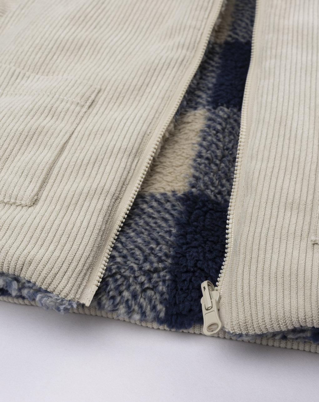 βρεφικό μπουφάν μπεζ/καρό για αγόρι - Prénatal