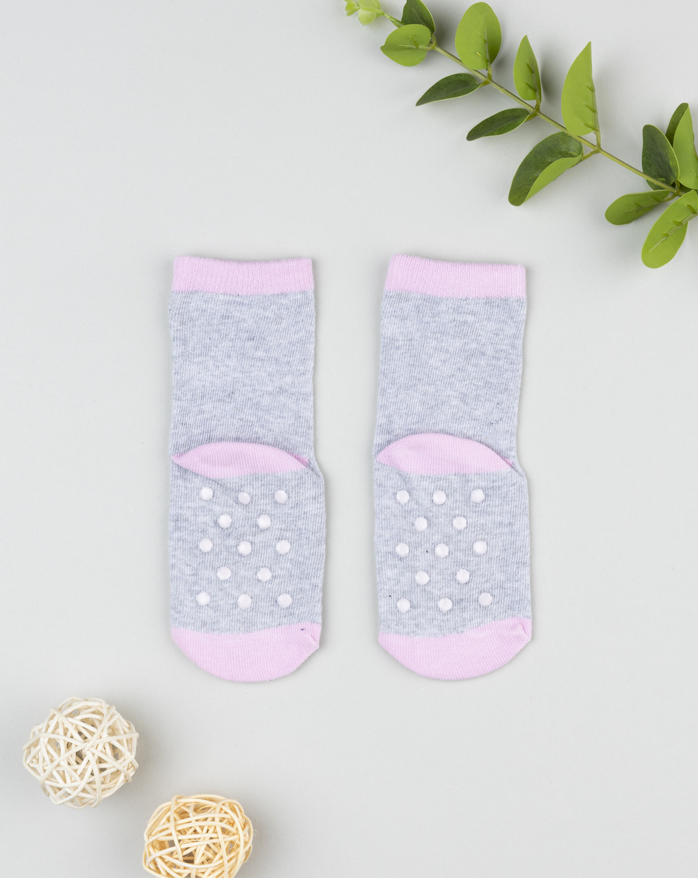 βρεφικές αντιολισθητικές κάλτσες με γατάκι για κορίτσι - Prénatal