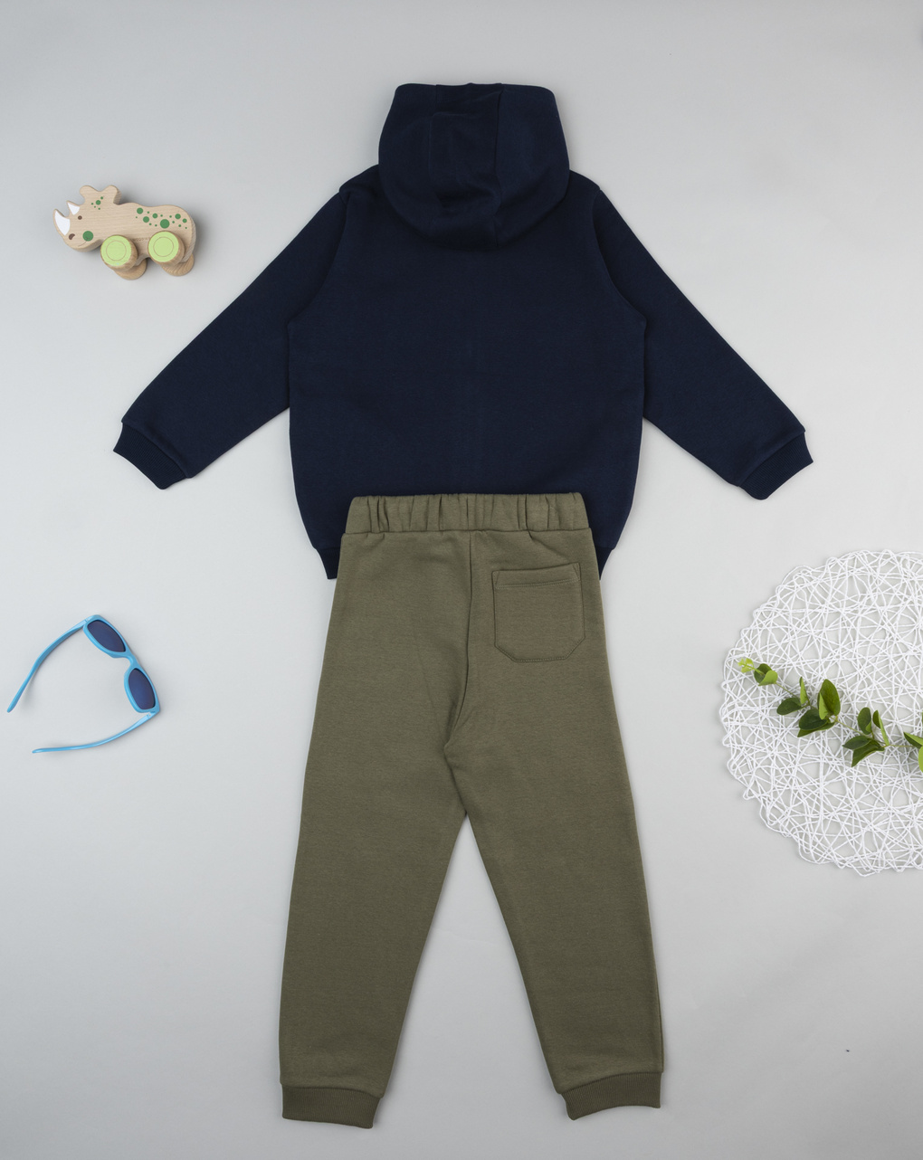 παιδικό σετ ζακέτα φούτερ και φόρμα dino για αγόρι - Prénatal