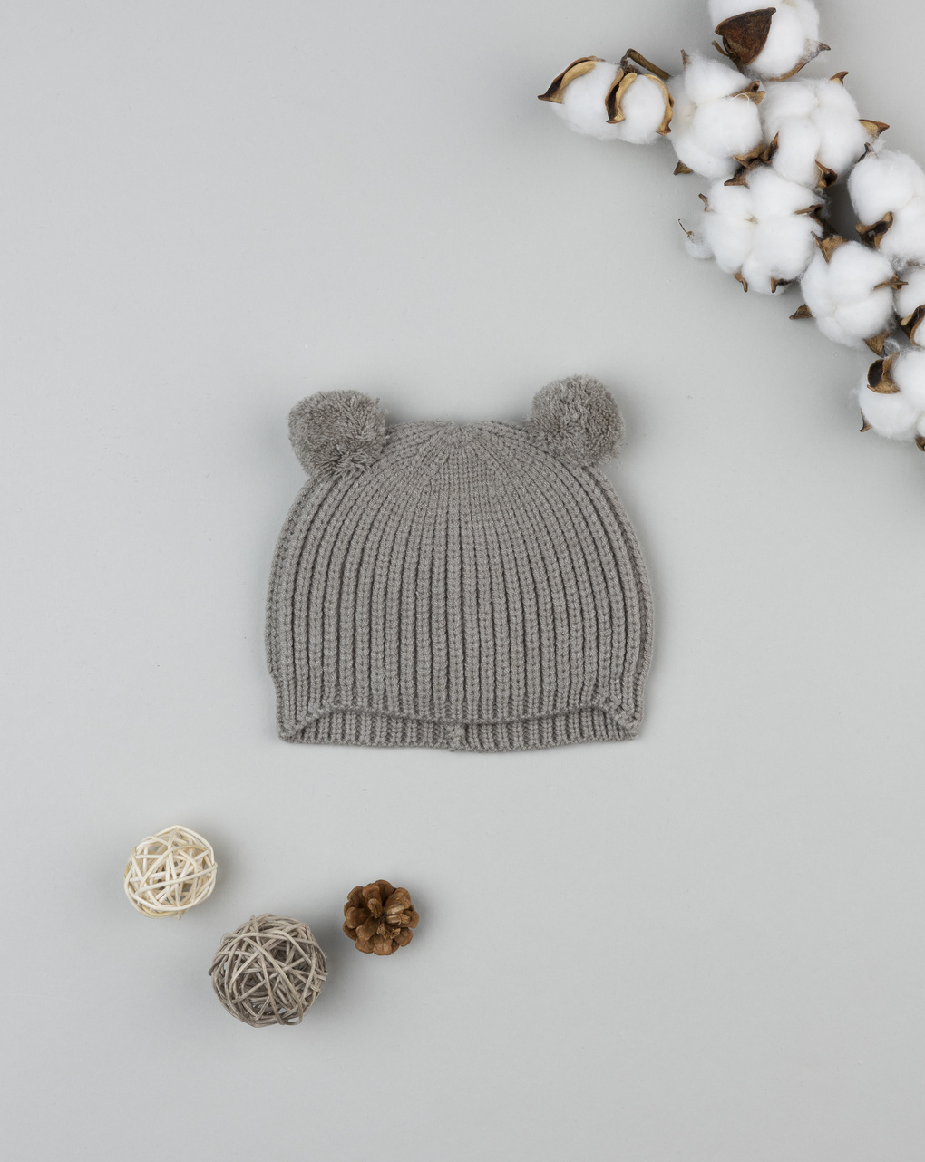 βρεφικό σκουφάκι λαδί για αγόρι