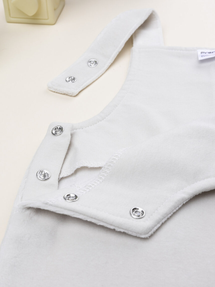 βρεφική σαλοπέτα σενίλ μπεζ little cute για αγόρι - Prénatal