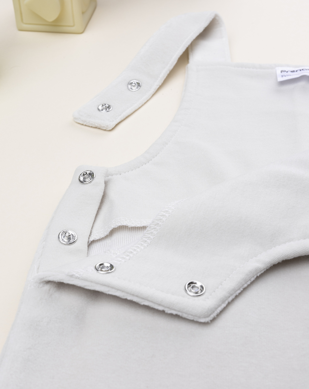 βρεφική σαλοπέτα σενίλ μπεζ little cute για αγόρι - Prénatal