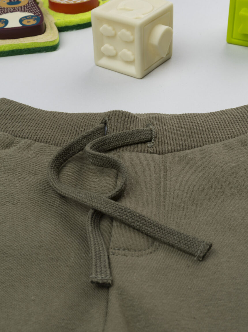 βρεφικό παντελόνι φόρμας χακί για αγόρι - Prénatal