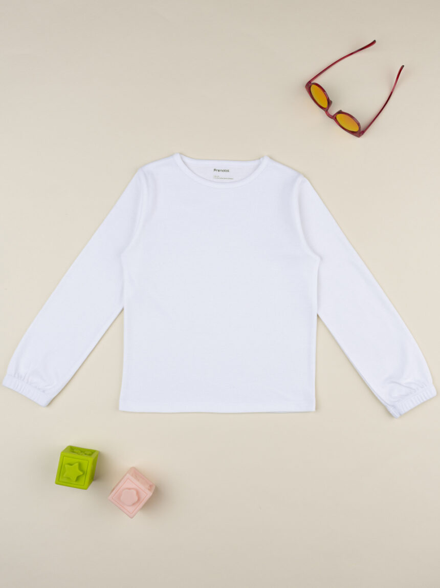 παιδική μπλούζα λευκή για κορίτσι - Prénatal
