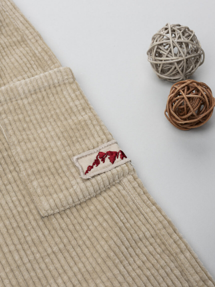 παιδικό παντελόνι κοτλέ μπεζ mountain για αγόρι - Prénatal