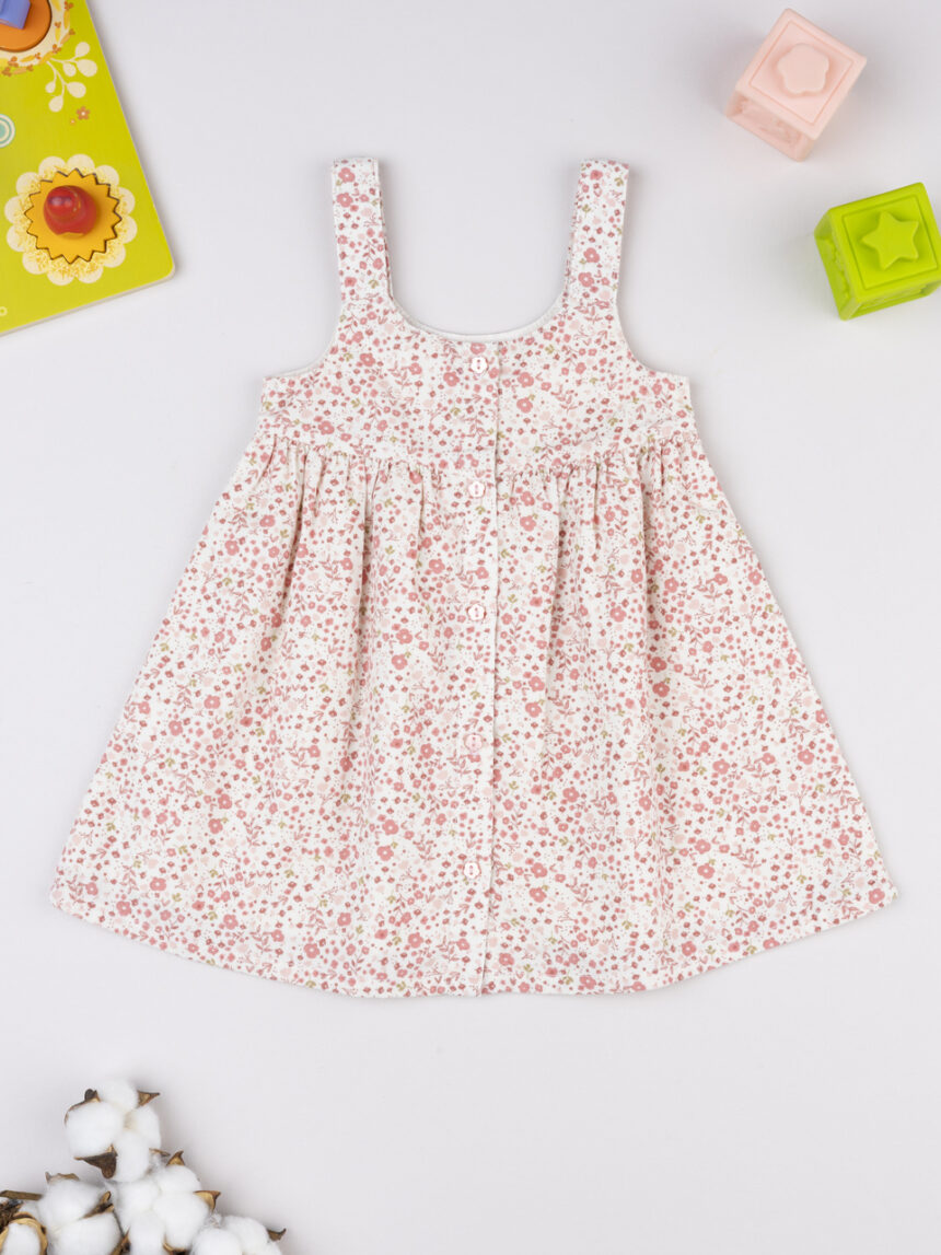βρεφικό φόρεμα λευκό φλοράλ για κορίτσι - Prénatal
