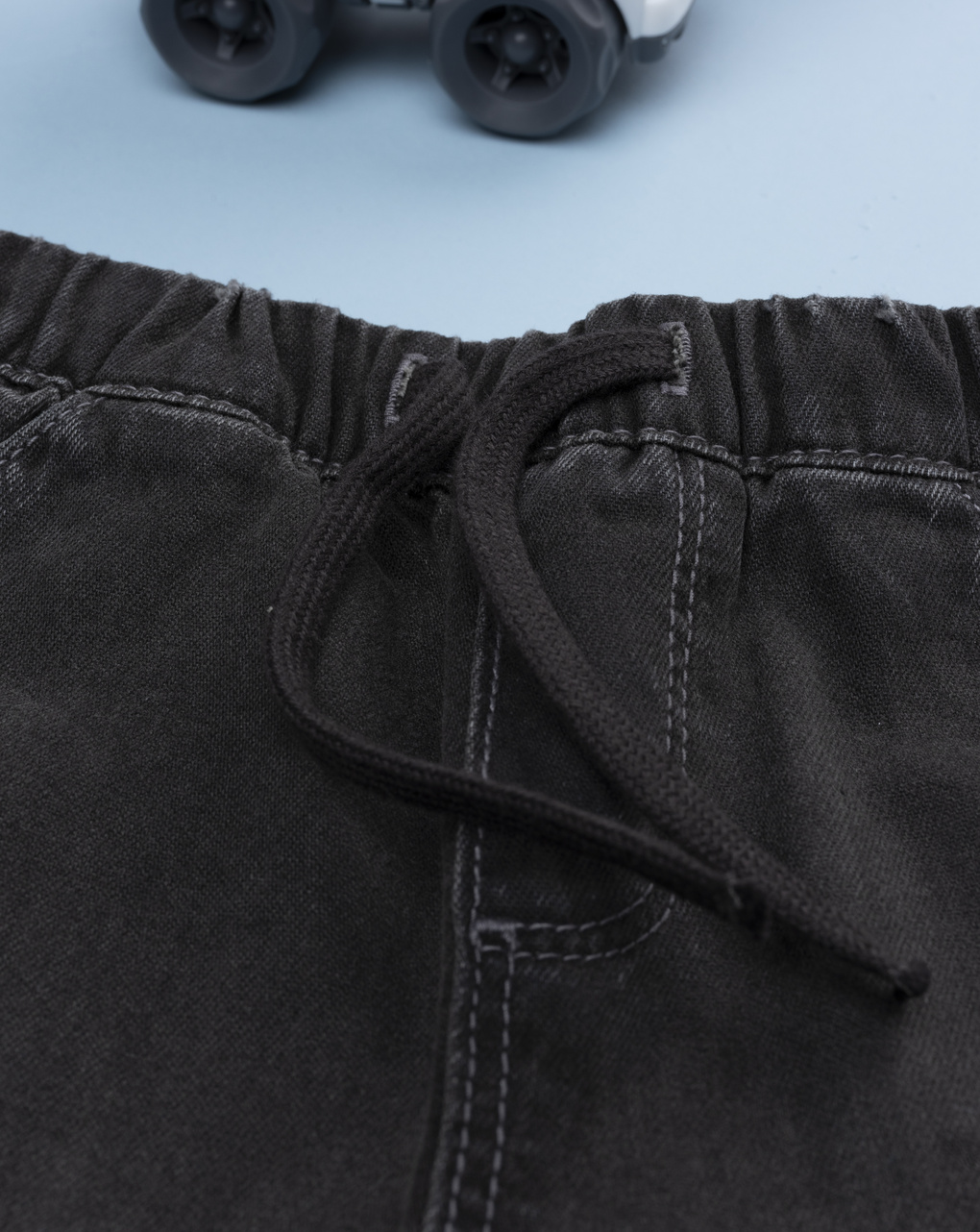 βρεφικό τζιν παντελόνι γκρι με λάστιχο για αγόρι - Prénatal