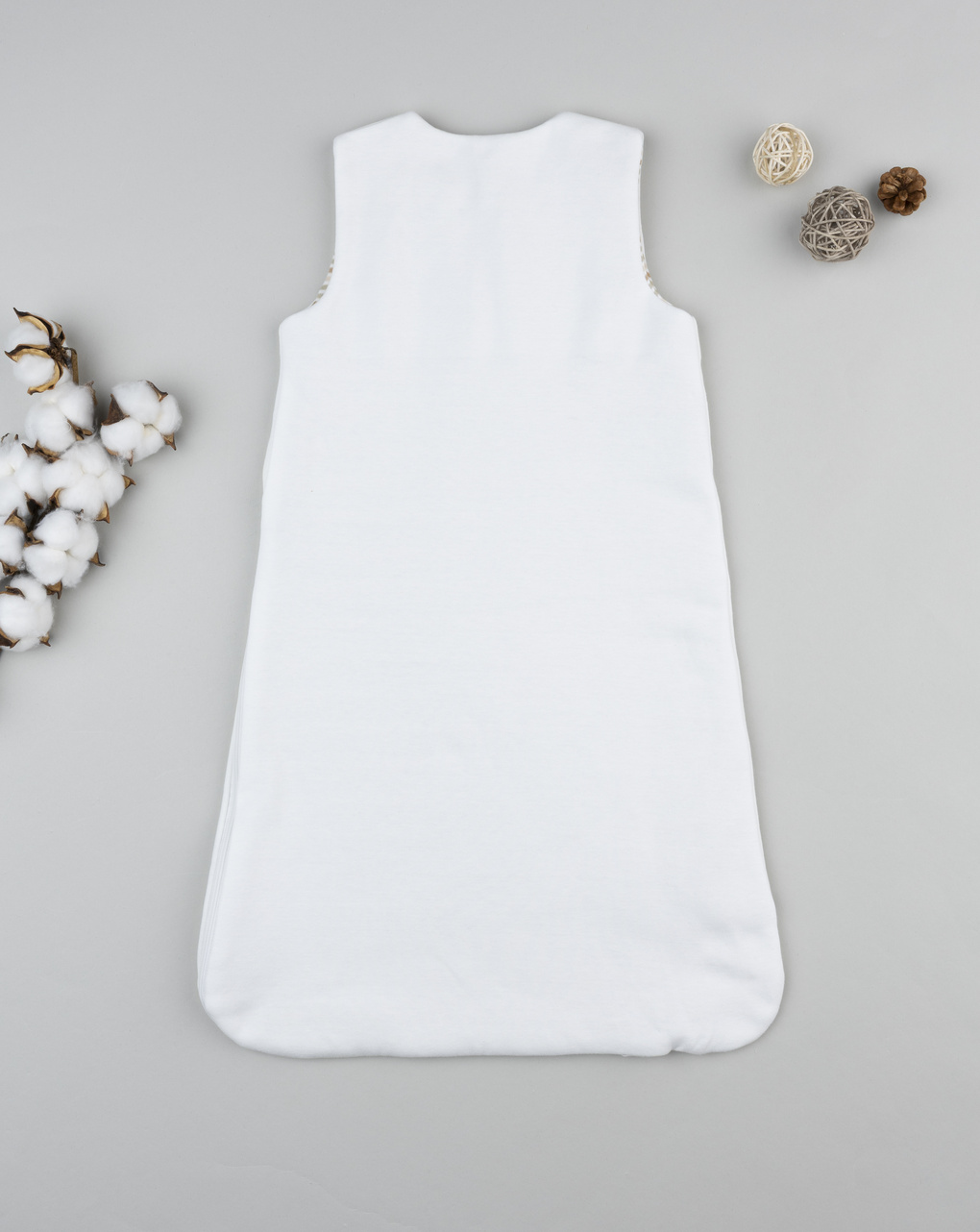 βρεφικός αμάνικος υπνόσακος σενίλ λευκός lion 1.0 tog - Prénatal