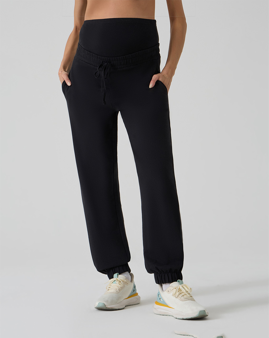 γυναικείο παντελόνι φόρμας εγκυμοσύνης μαύρο - Prénatal