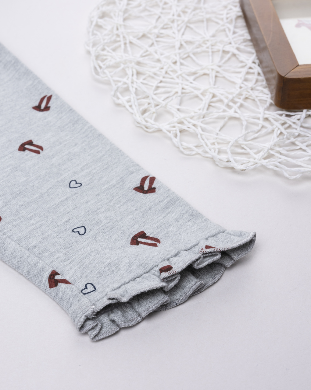 βρεφικό κολάν γκρι με φιογκάκια για κορίτσι - Prénatal