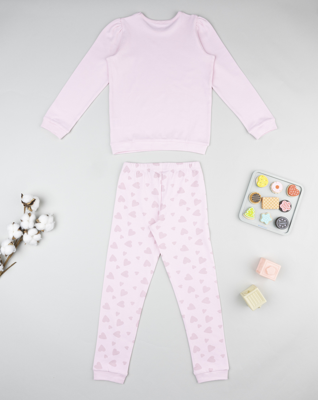 παιδική πιτζάμα ροζ με γατάκι για κορίτσι - Prénatal