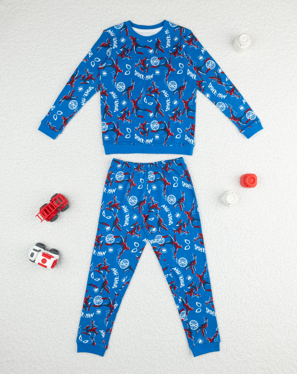παιδική πιτζάμα μπλε spiderman για αγόρι