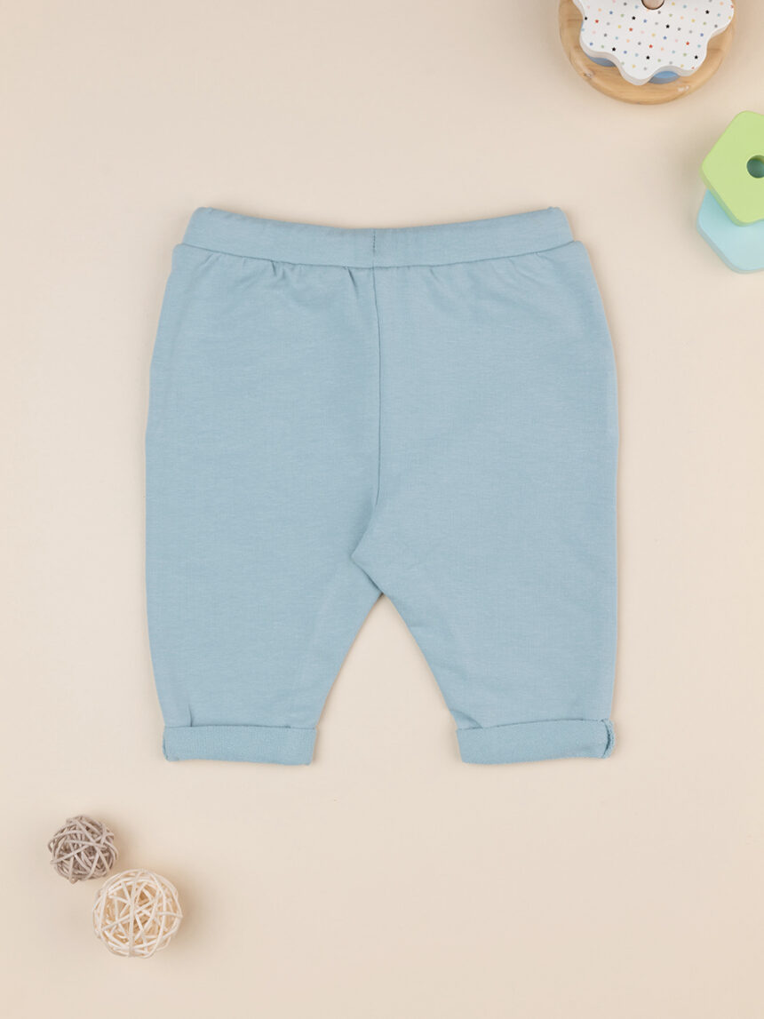 βρεφικό παντελόνι φόρμας βεραμάν με αρκουδάκι για αγόρι - Prénatal