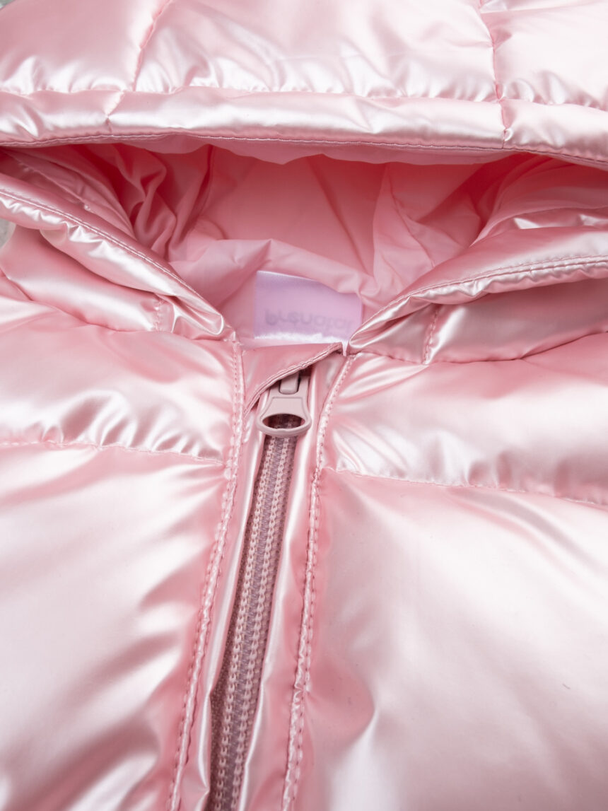 βρεφικό αμάνικο μπουφάν puffer ροζ metallic για κορίτσι - Prénatal