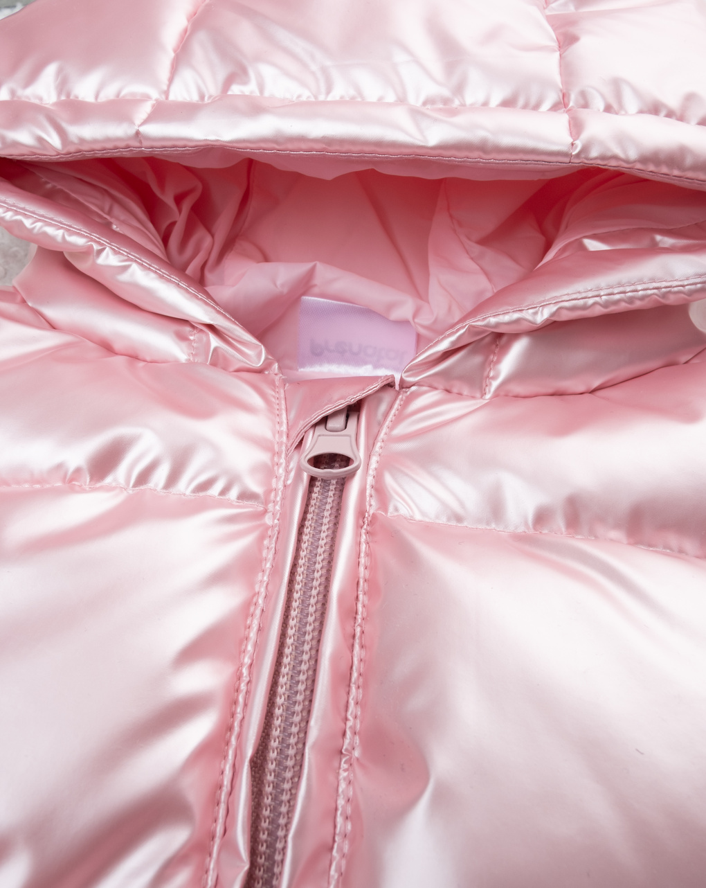 βρεφικό αμάνικο μπουφάν puffer ροζ metallic για κορίτσι - Prénatal