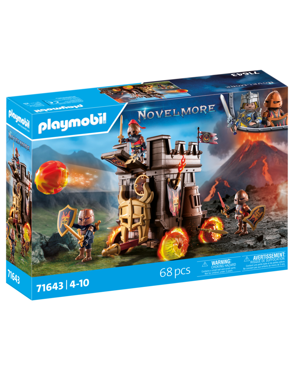 Playmobil novelmore πολιορκητικός πύργος του burnham 71643