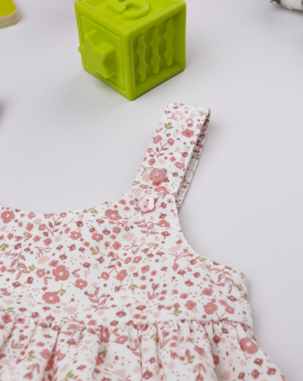 βρεφικό φόρεμα λευκό φλοράλ για κορίτσι - Prénatal