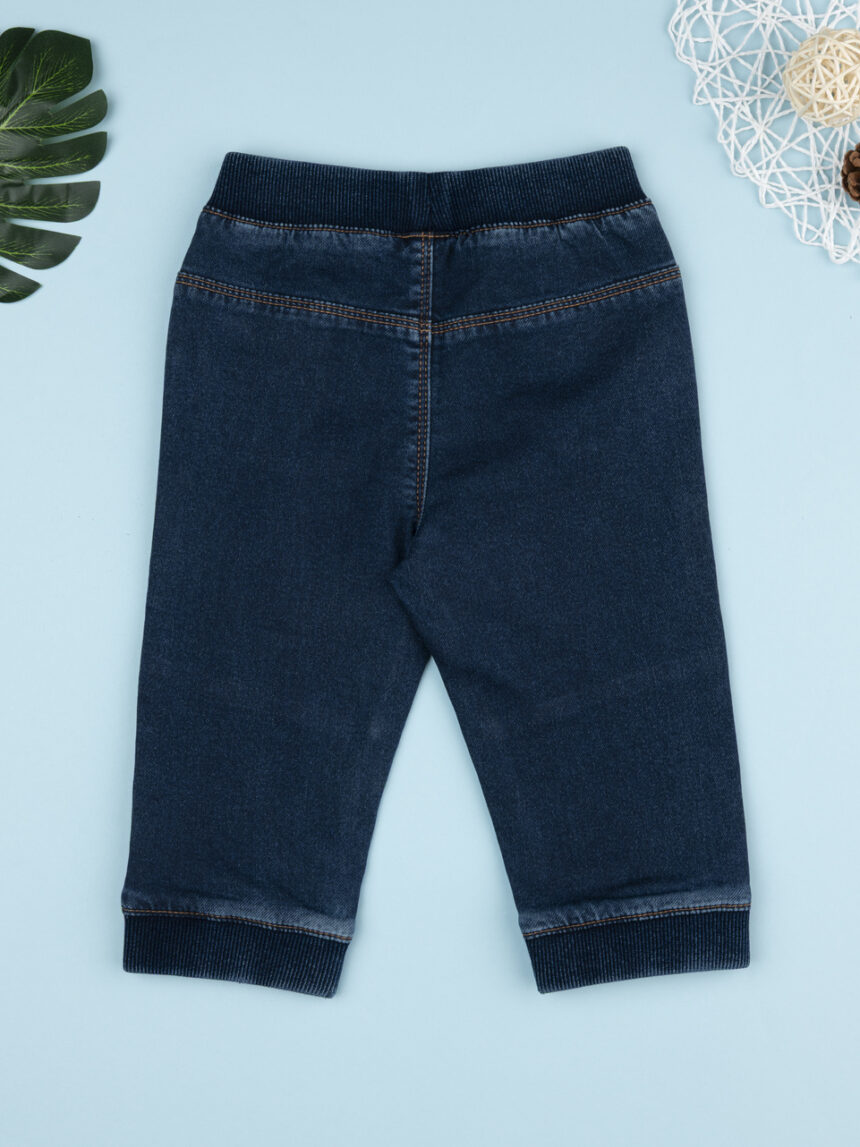 βρεφικό τζιν παντελόνι μπλε με λάστιχο για αγόρι - Prénatal