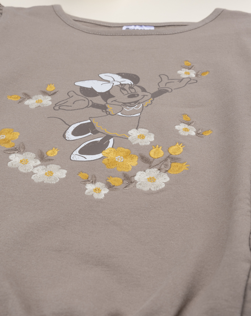 παιδική μπλούζα φούτερ καφέ minnie για κορίτσι - Prénatal