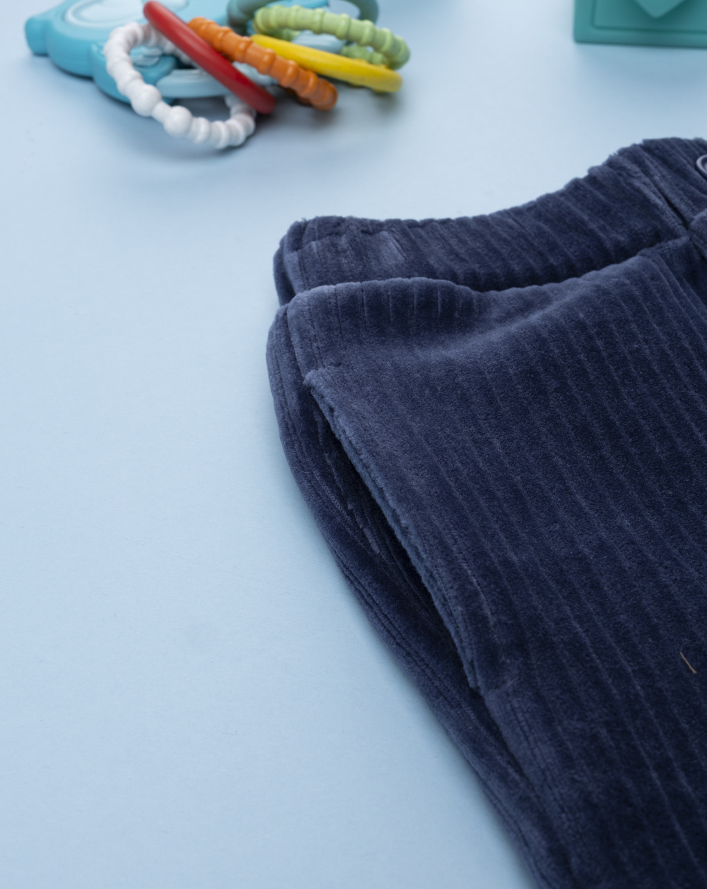 βρεφικό παντελόνι βελουτέ μπλε για αγόρι - Prénatal