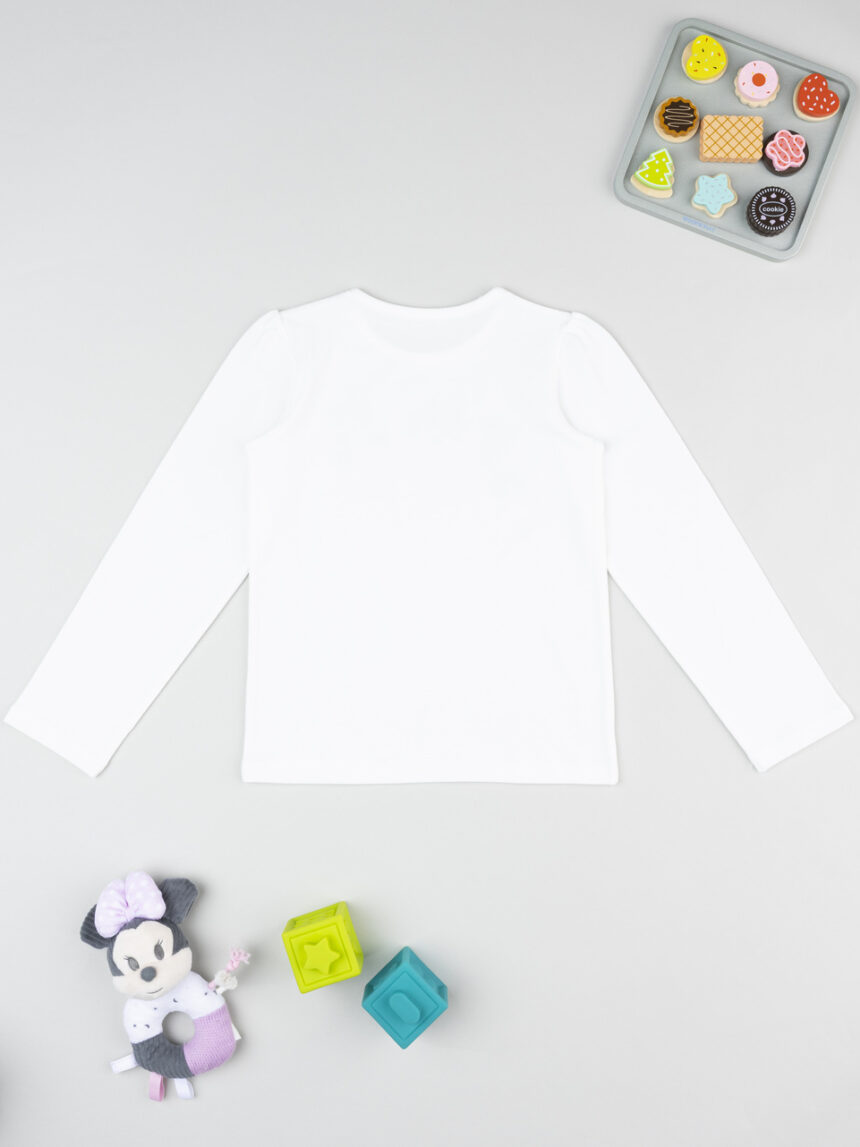 παιδική μπλούζα λευκή minnie για κορίτσι - Prénatal