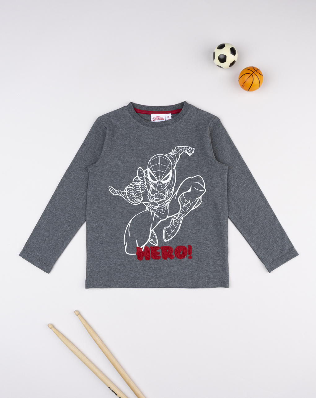 παιδική μπλούζα γκρι spiderman για αγόρι