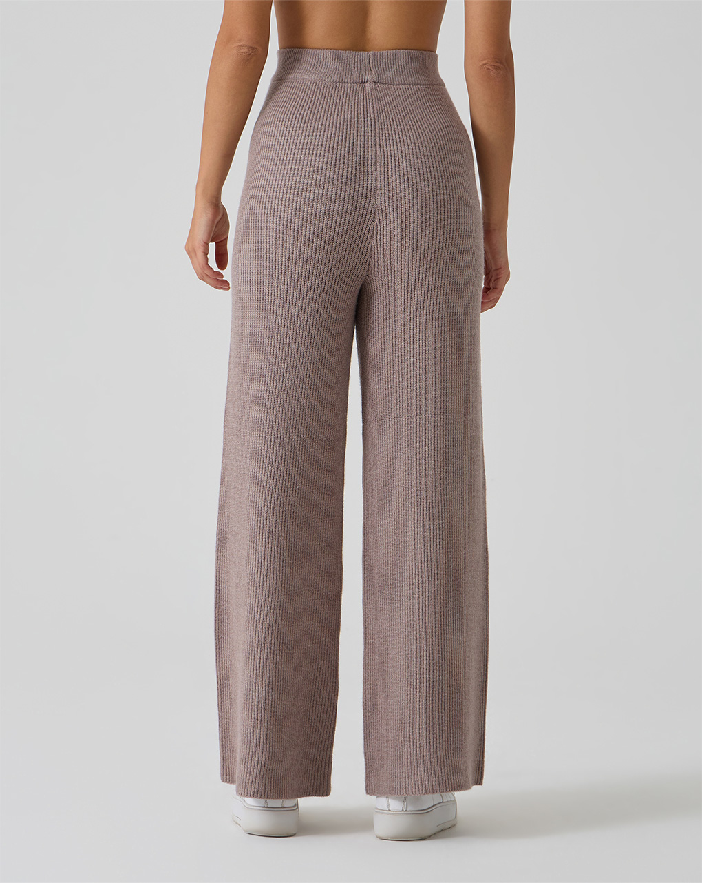 γυναικείο πλεκτό παντελόνι εγκυμοσύνης καφέ - Prénatal