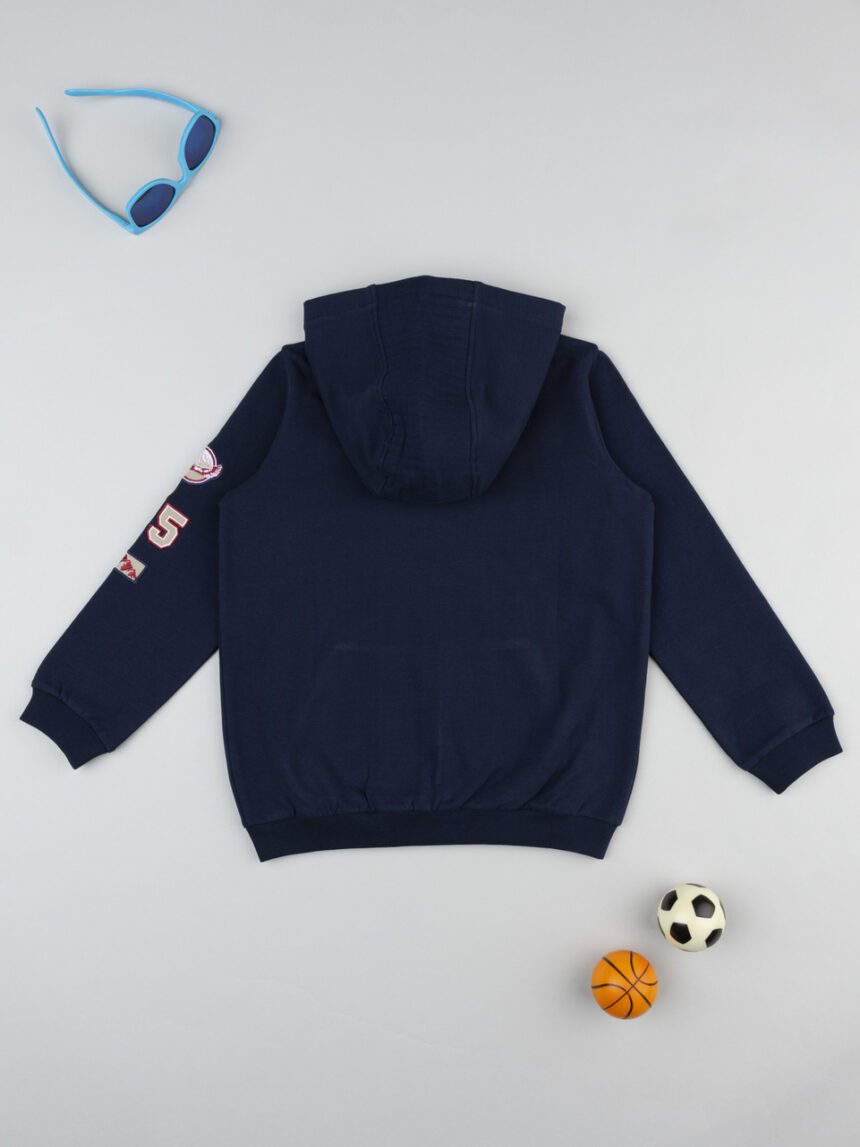 παιδική ζακέτα φούτερ μπλε mountain για αγόρι - Prénatal