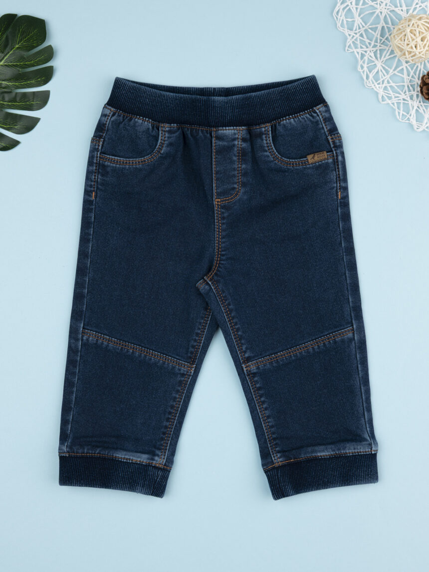 βρεφικό τζιν παντελόνι μπλε με λάστιχο για αγόρι - Prénatal