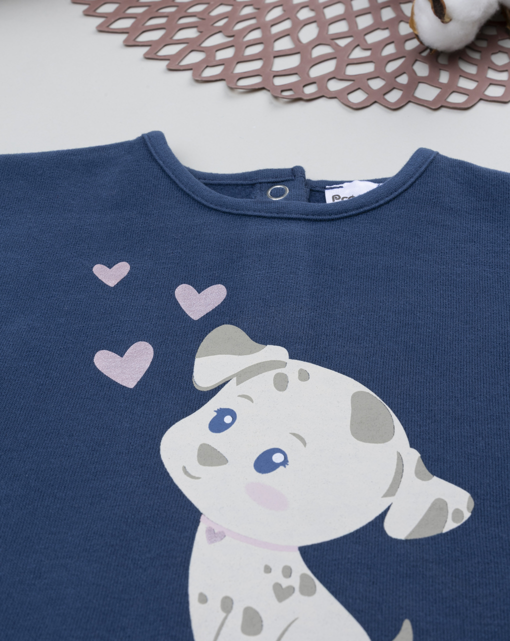 βρεφικό σετ μπλούζα φούτερ και κολάν dog για κορίτσι - Prénatal