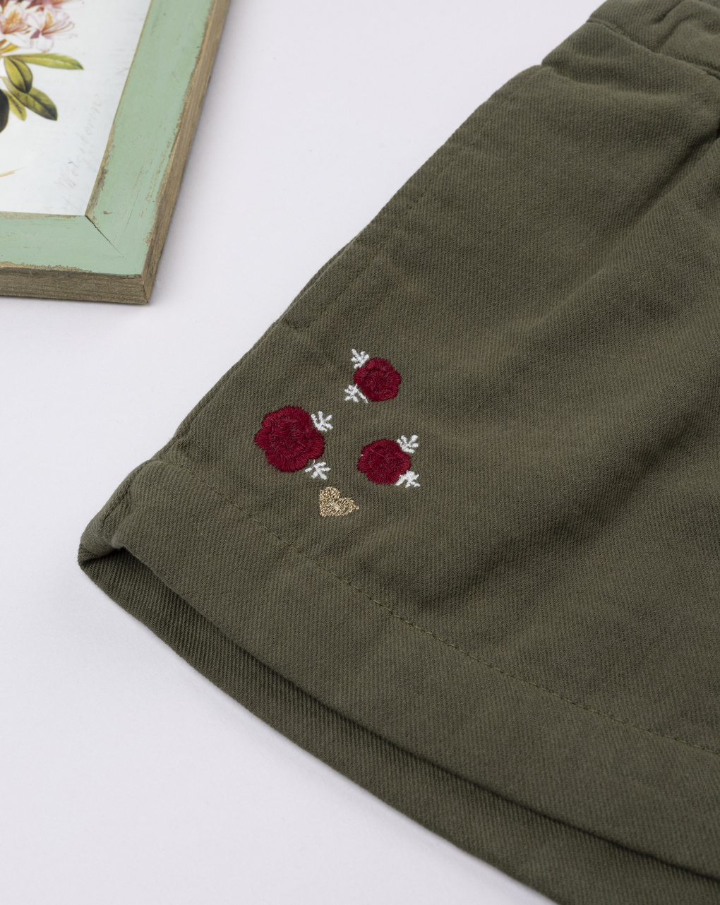 παιδικό σορτσάκι twill κυπαρισσί wood για κορίτσι - Prénatal