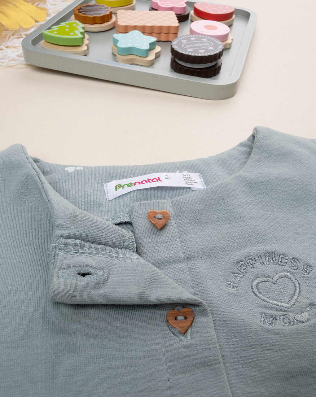 βρεφική ζακέτα πράσινη happiness mood για κορίτσι - Prénatal