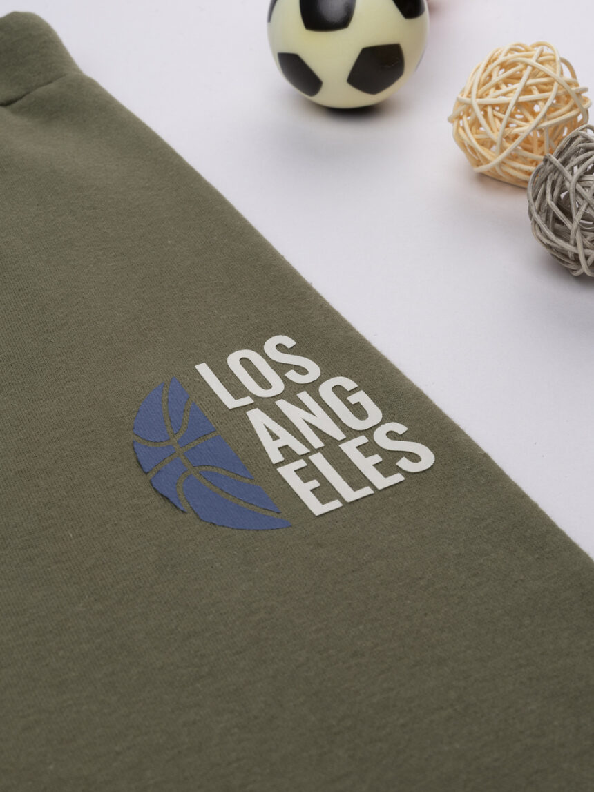 παιδικό παντελόνι φόρμας χακί los angeles για αγόρι - Prénatal