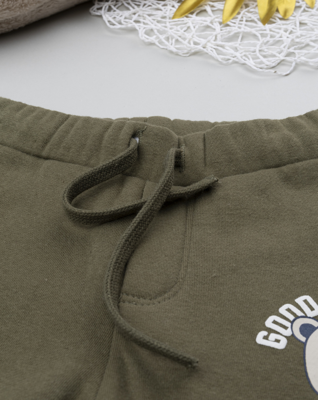 βρεφικό παντελόνι φόρμας χακί good player για αγόρι - Prénatal