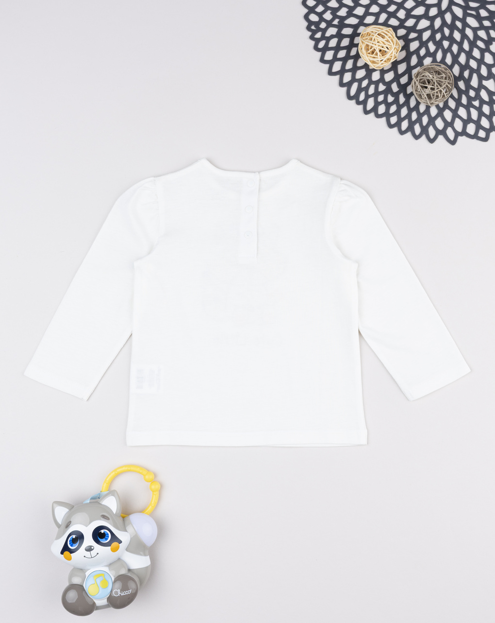 βρεφική μπλούζα λευκή cute little για κορίτσι - Prénatal