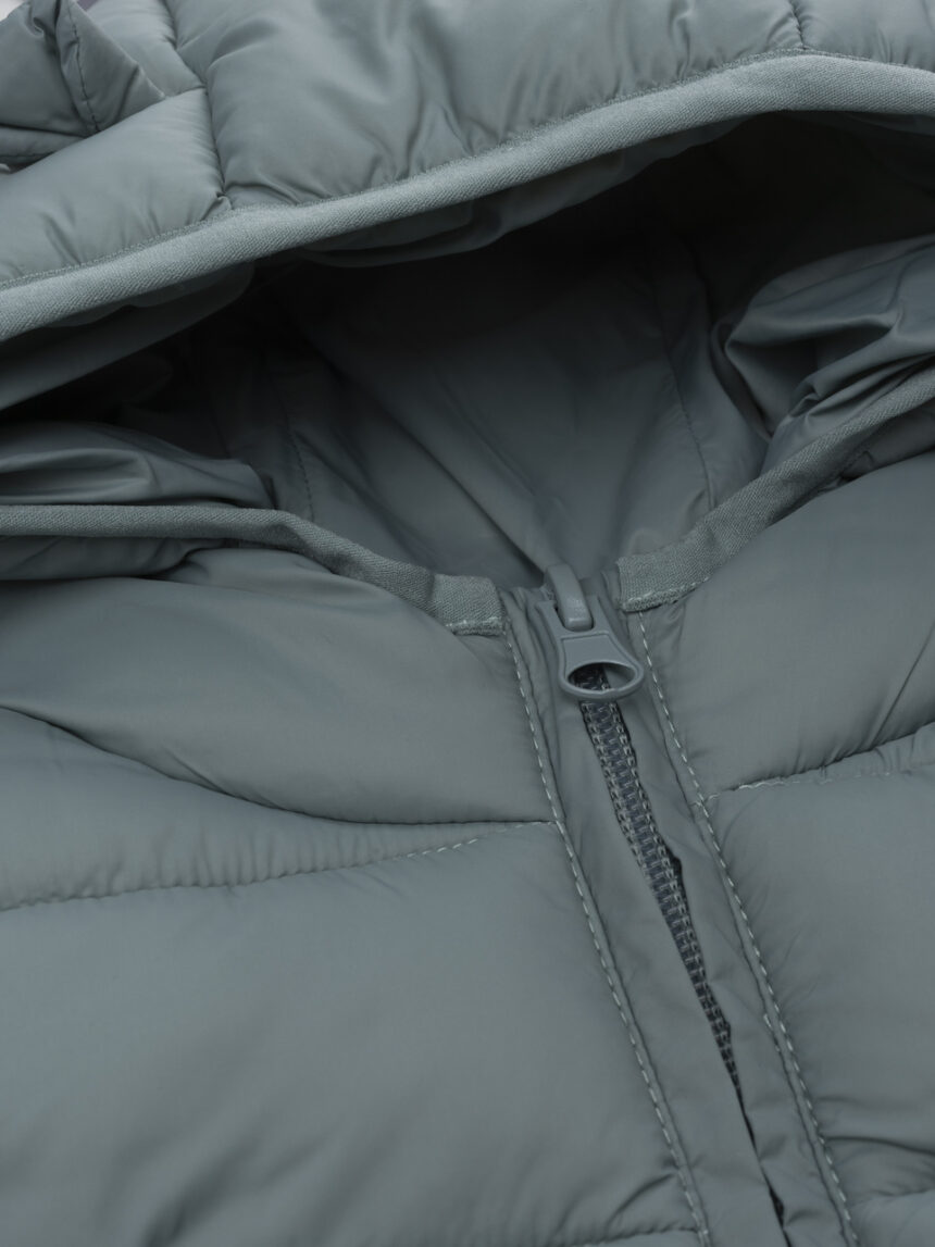 βρεφικό αμάνικο μπουφάν puffer λαδί dino για αγόρι - Prénatal