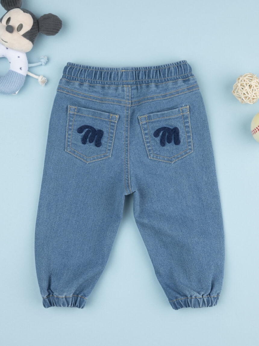 βρεφικό τζιν παντελόνι μπλε mickey για αγόρι - Prénatal