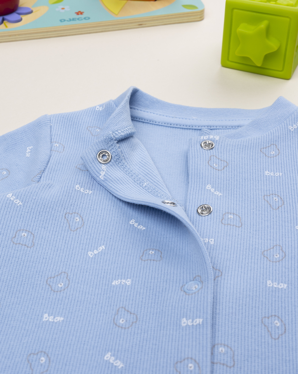 βρεφικό φορμάκι γαλάζιο με αρκουδάκια για αγόρι - Prénatal