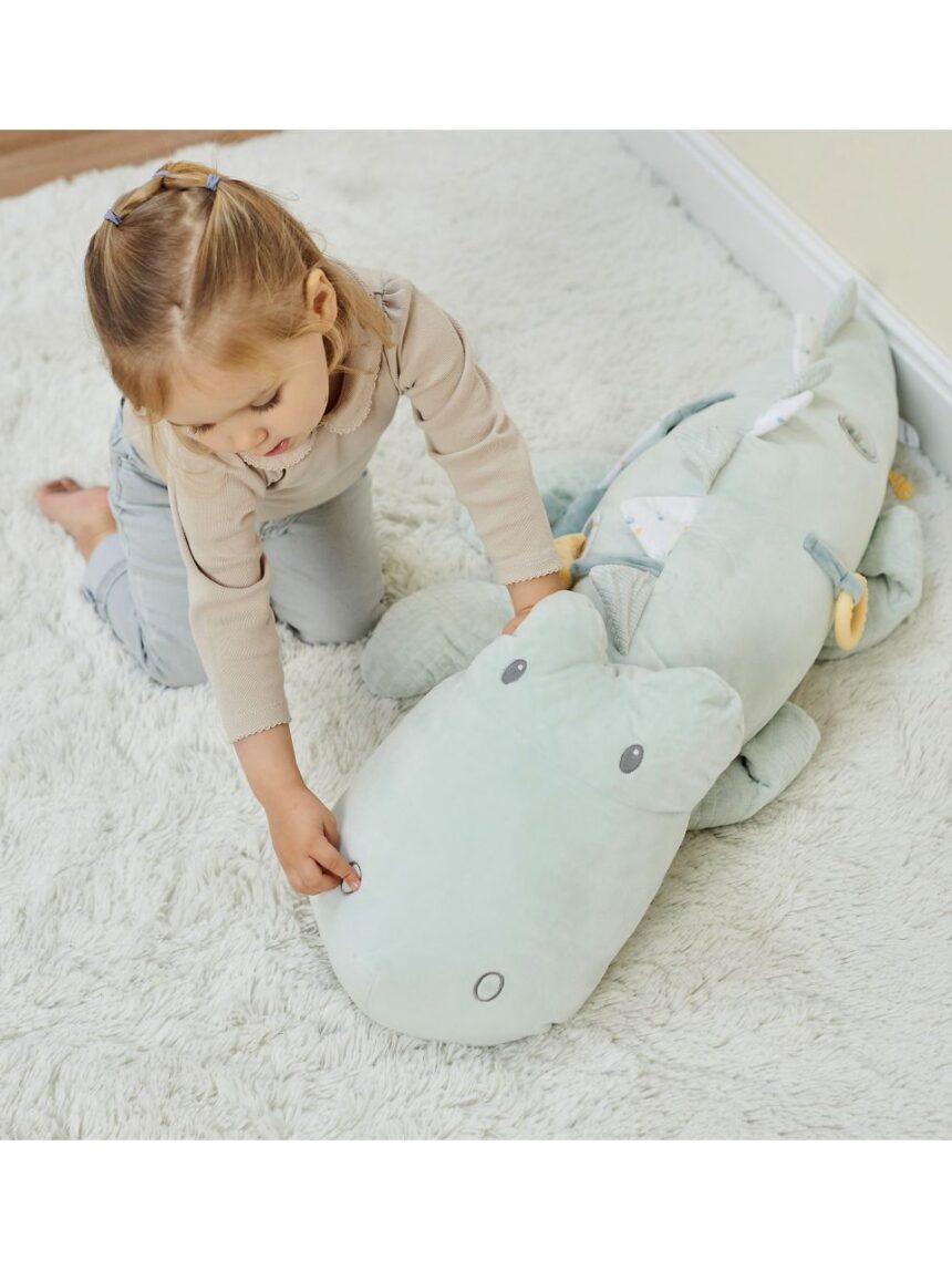 Nattou λούτρινο δραστηριοτήτων κροκόδειλος romeo jules & sally 90x25cm mint - Nattou