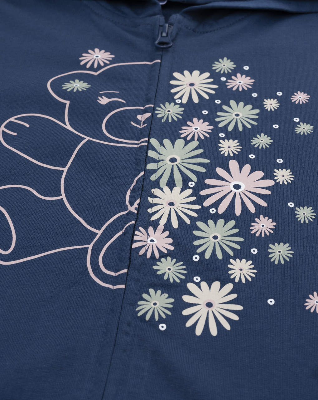 παιδική ζακέτα φούτερ μπλε με αρκουδάκι για κορίτσι - Prénatal