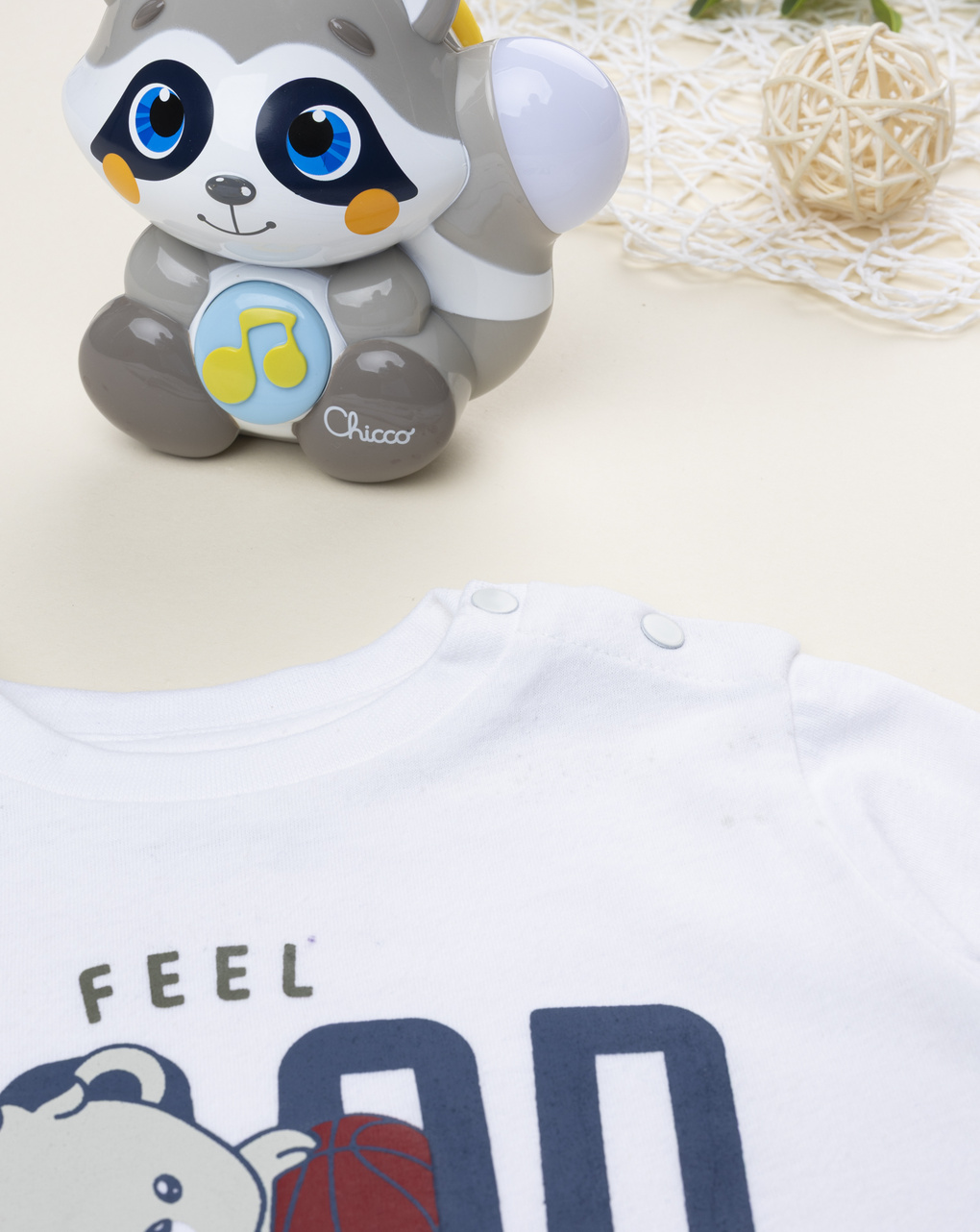 βρεφική μπλούζα λευκή athletic friends για αγόρι - Prénatal