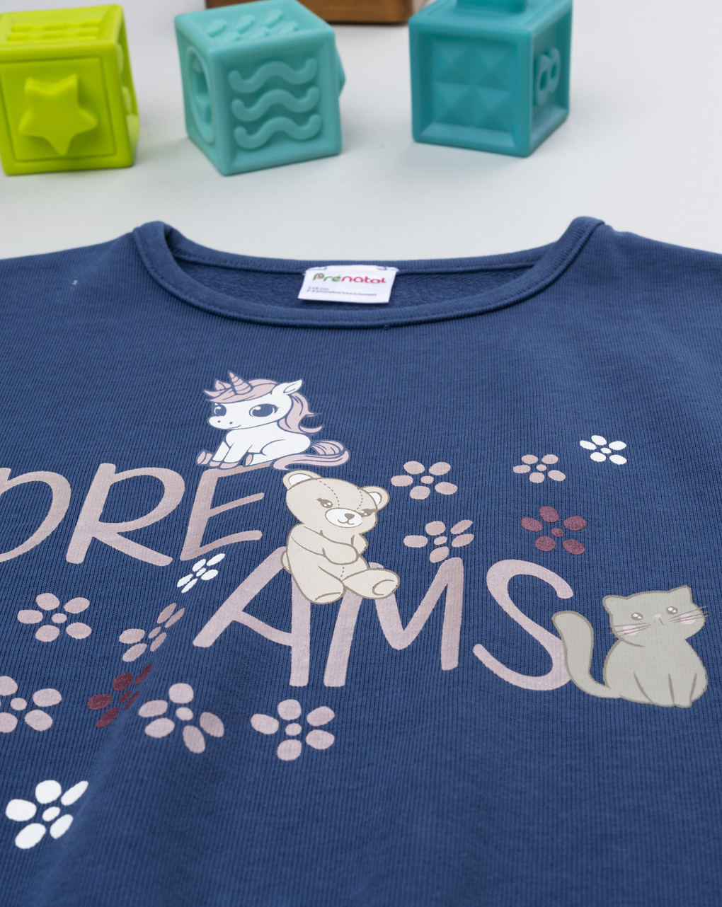 παιδική μπλούζα φούτερ μπλε dreams για κορίτσι - Prénatal